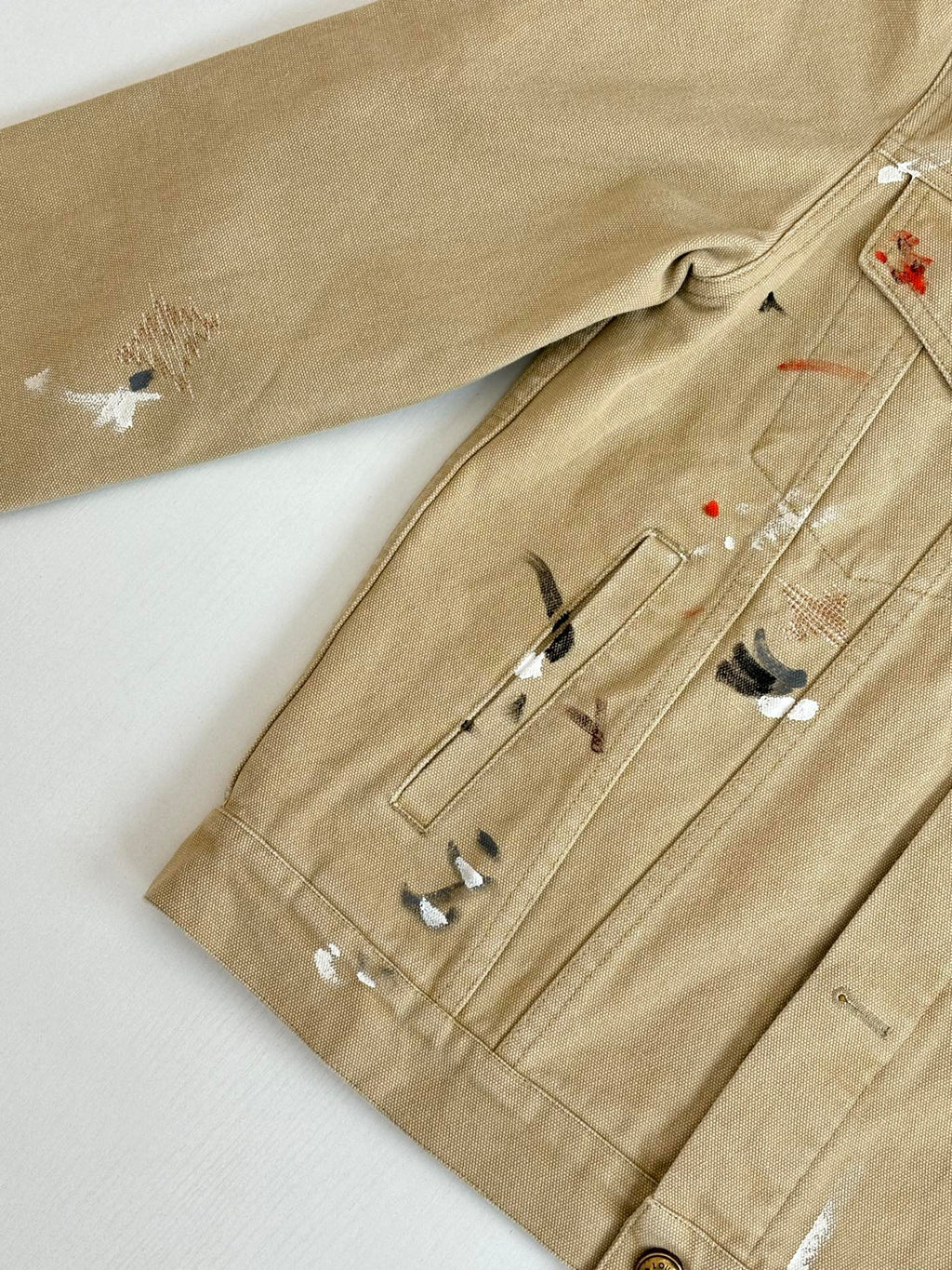 LV Distressed Workwear Denim Jacket
