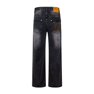 LV Embroidered Work  Jeans