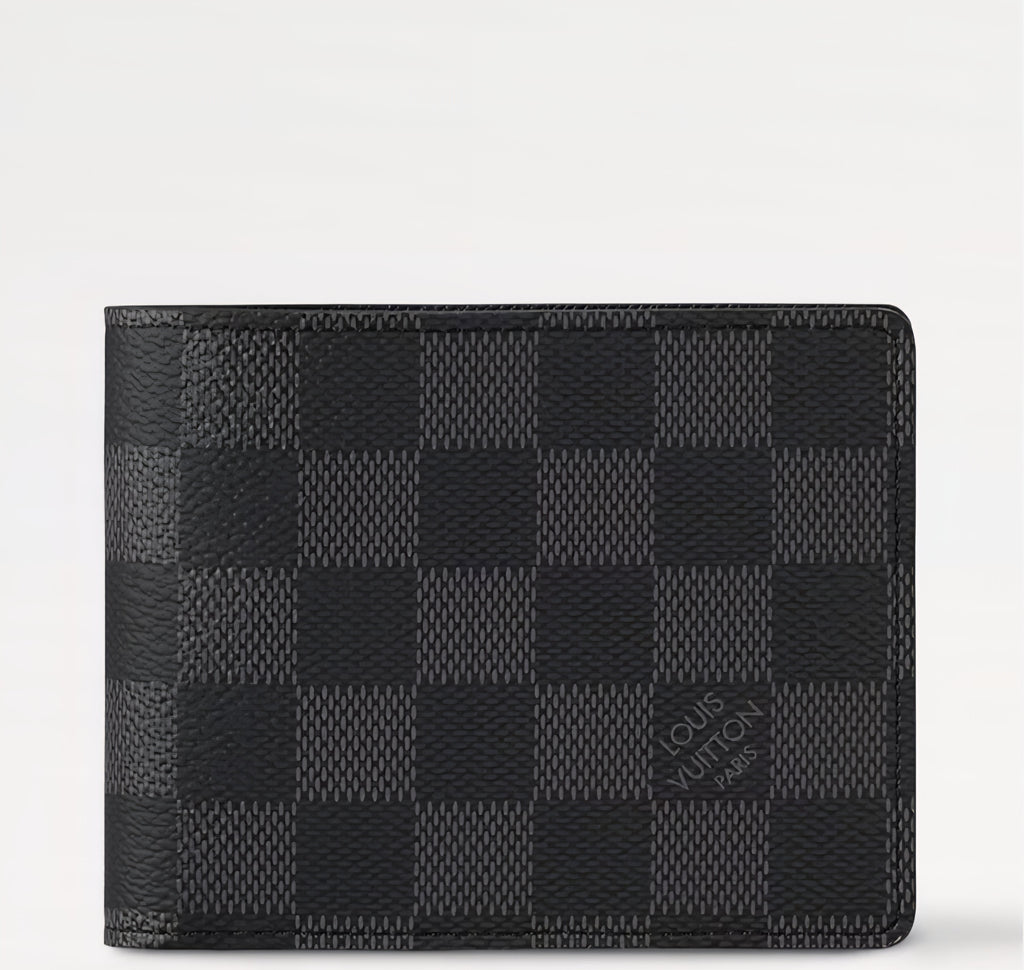 Louis Vuitton Multiple Wallet Checkered Graphite Canvas
