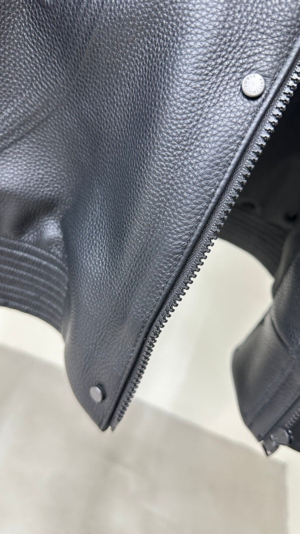 LV Embossed Leather Jacket
