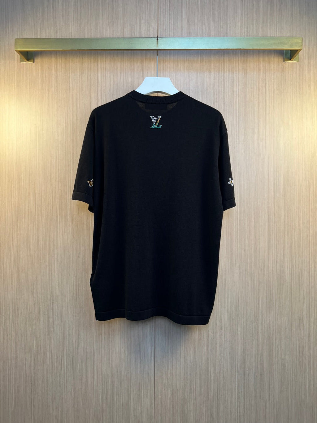 LV Diamond Knitted Short Sleeve T-shirt