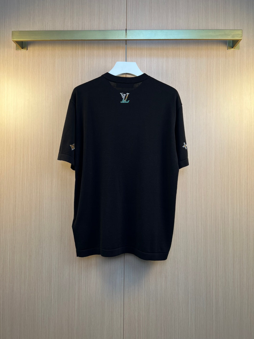 LV Diamond Knitted Short Sleeve T-shirt