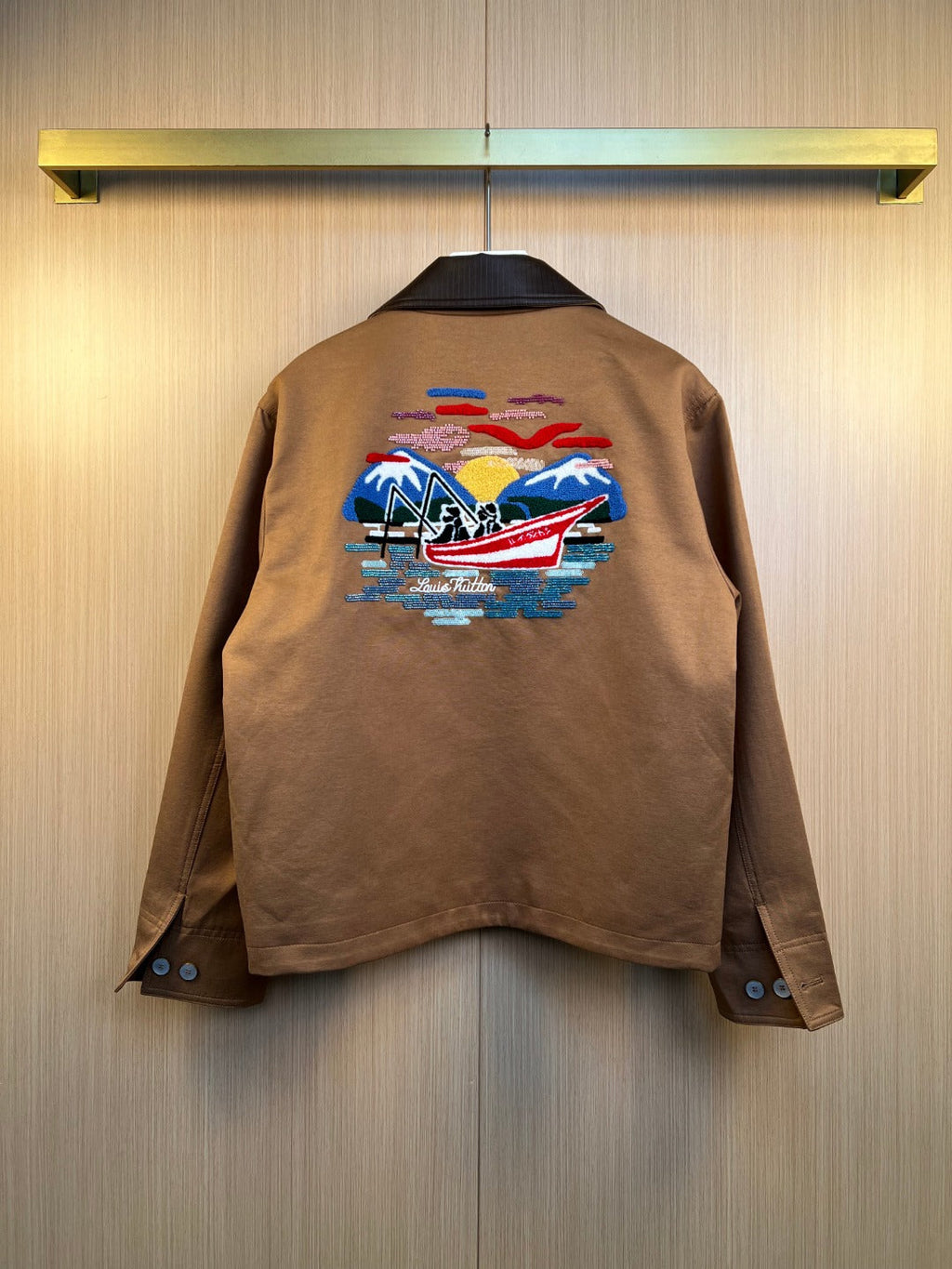 Louis Vuitton runway Pharrell Williams x Nigo collaboration Jacket