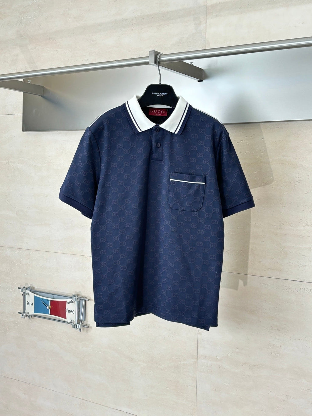 GG Jacquard Short-Sleeve Polo