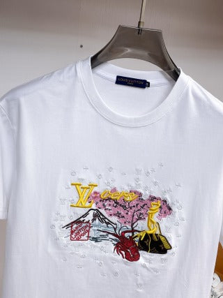 LV embroidered T-Shirt