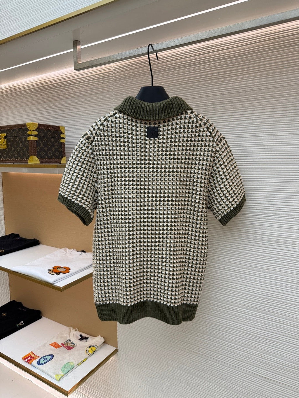 LV Jacquard Knit Short-Sleeve shirt