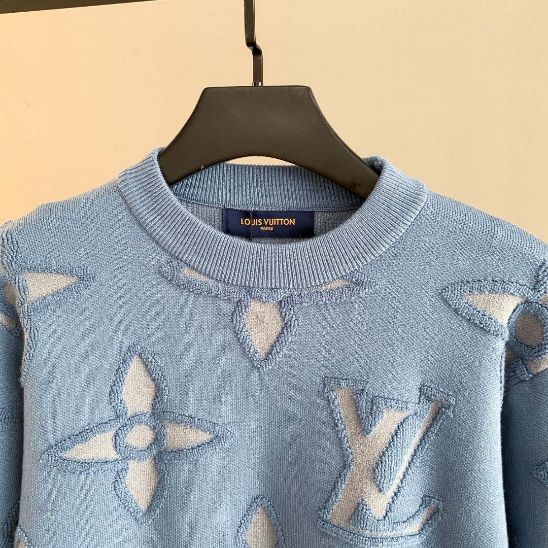 LV Jacquard Pullover Sweater