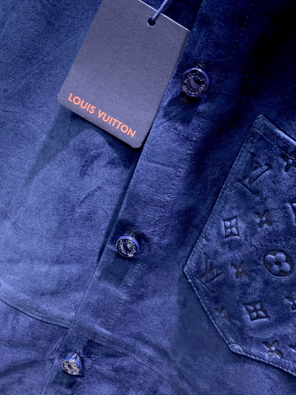 LV Suede Cowhide Shirt Jacket