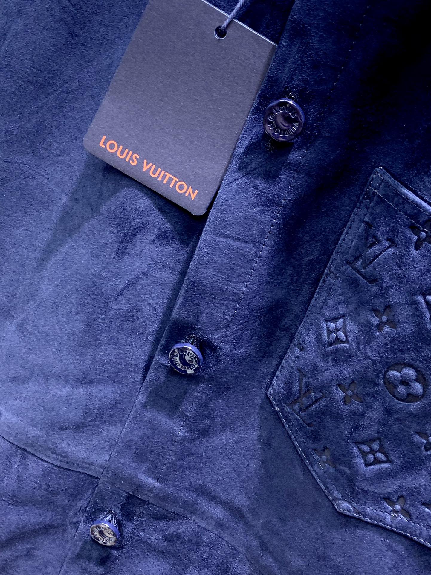 LV Suede Cowhide Shirt Jacket