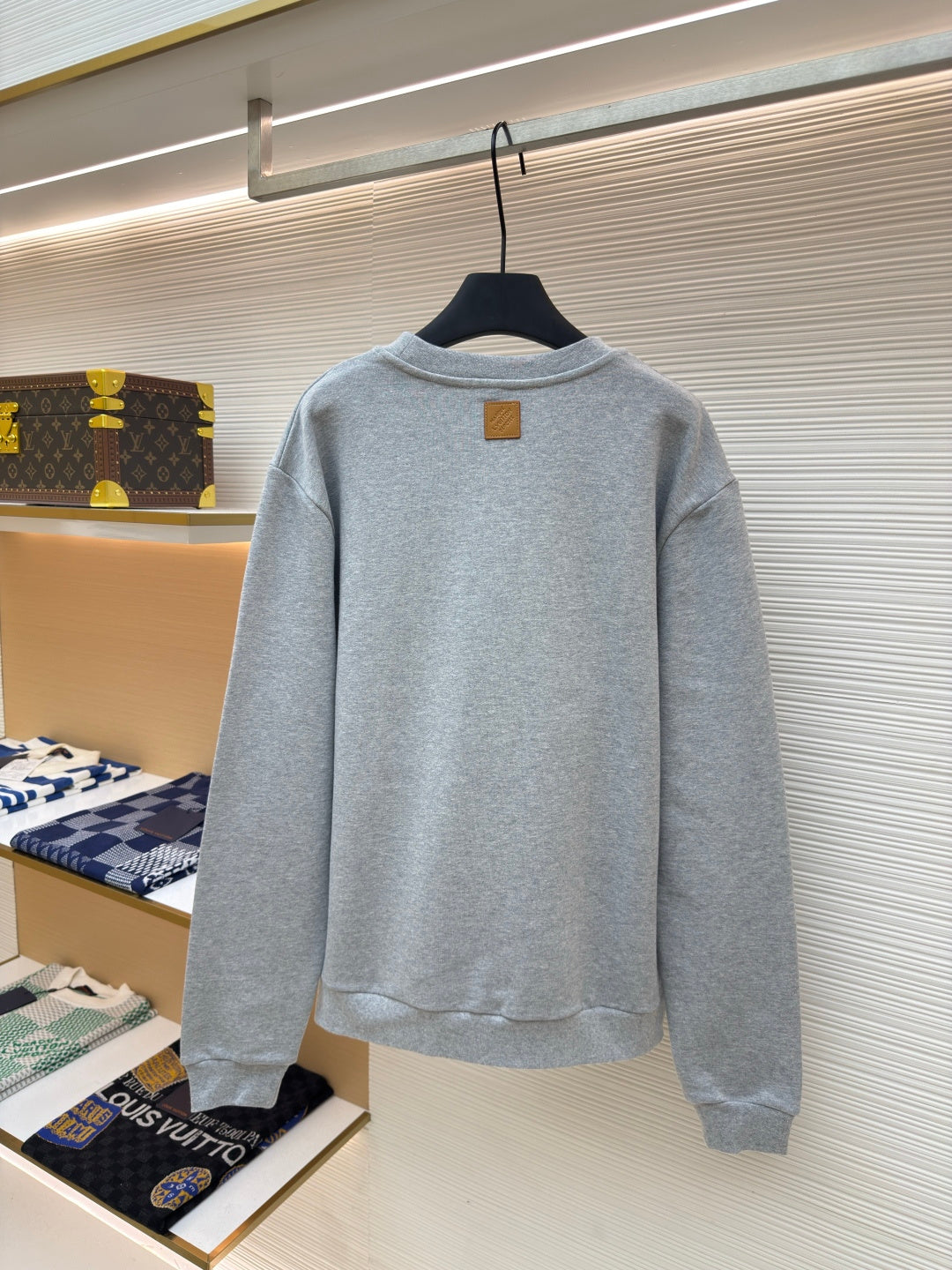 LV Fishing Embroidered Crew Neck Sweatshirt