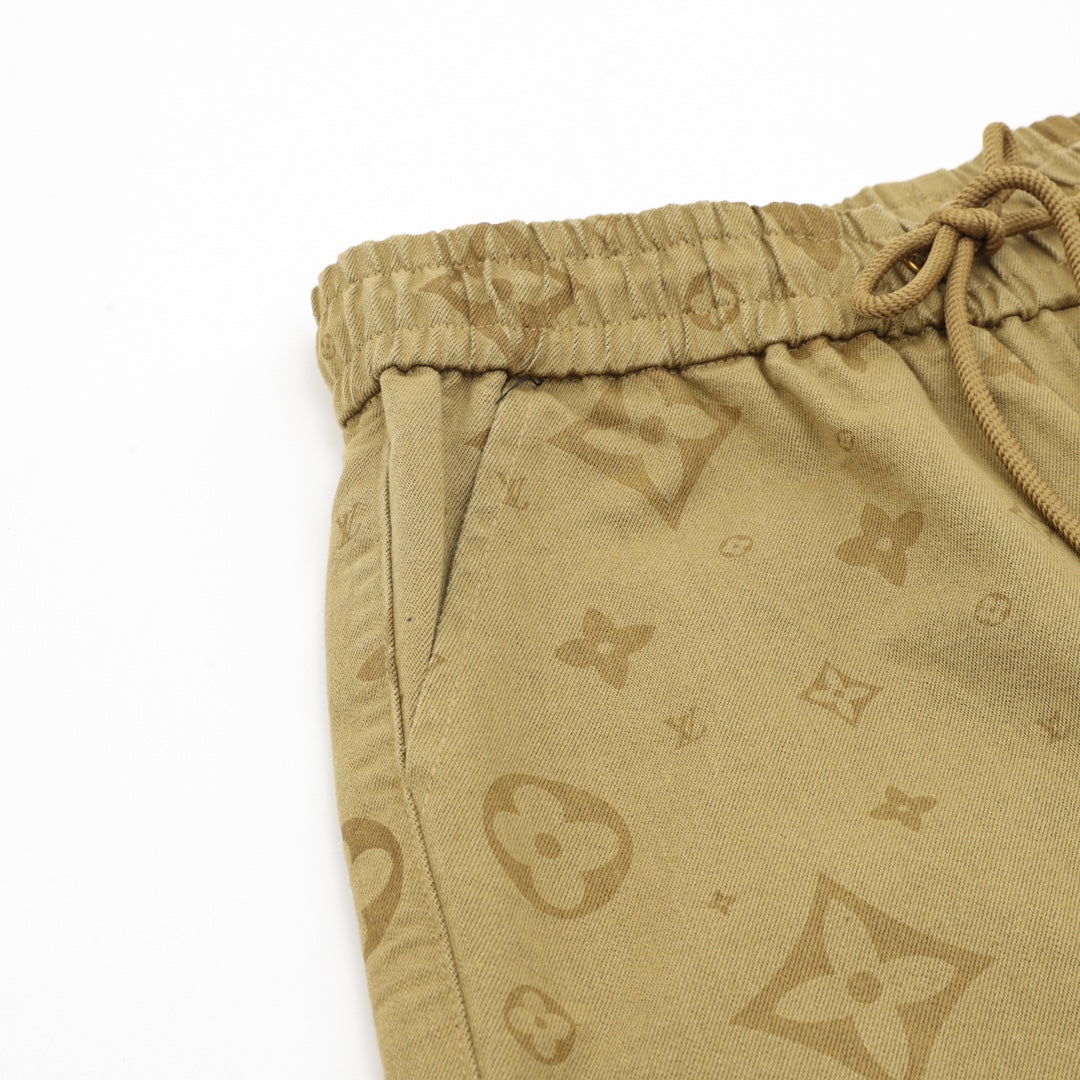 LV Monogram Print Shorts