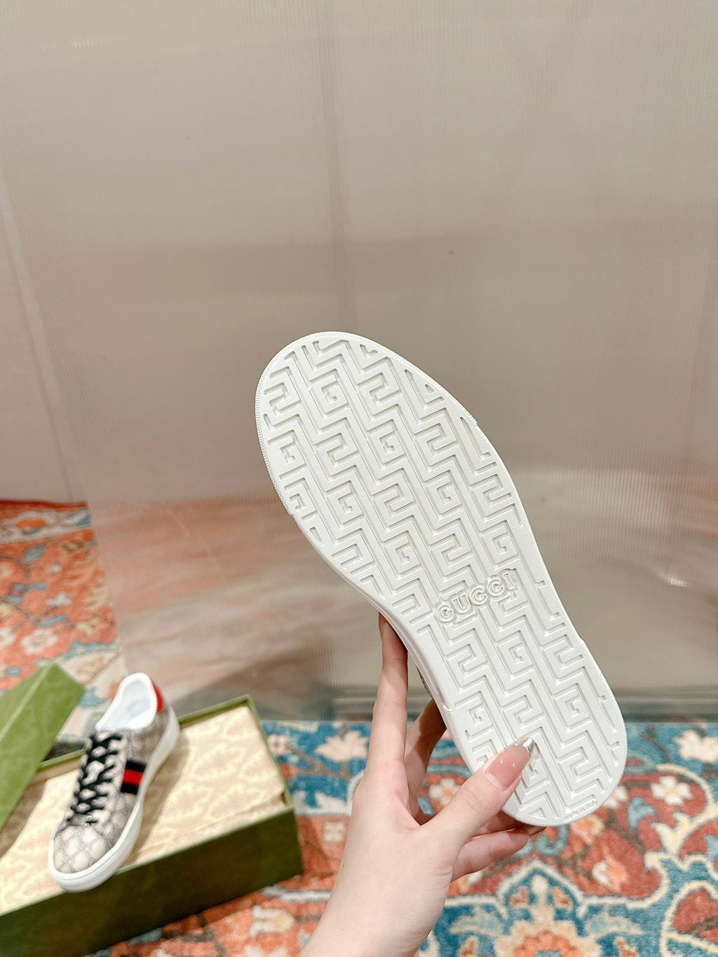 Men's GG Ace sneaker with Web