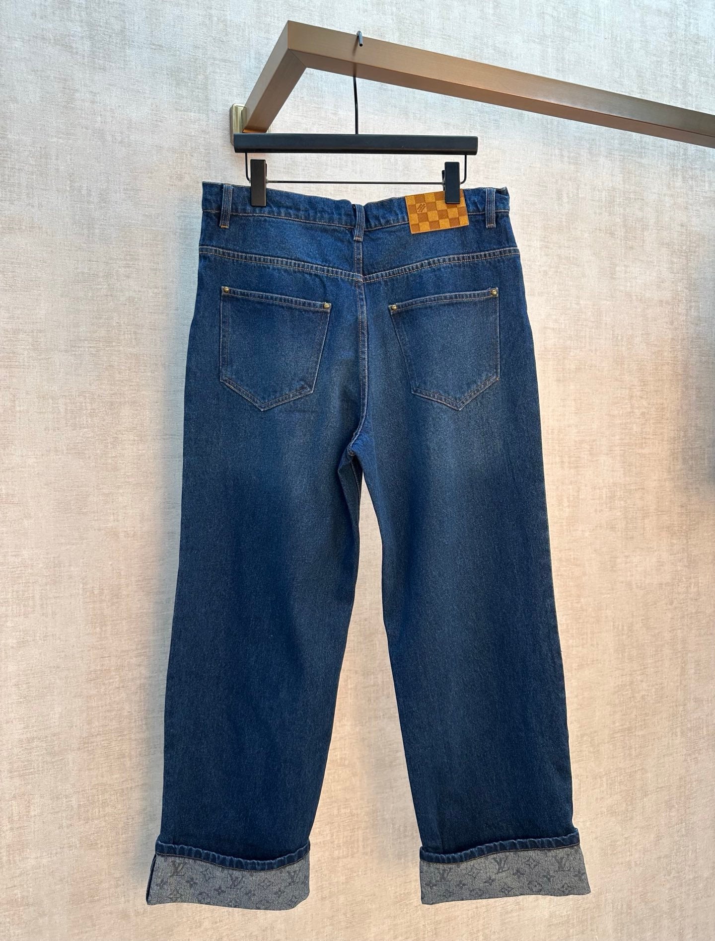 LV Monogram Cuffed Jeans