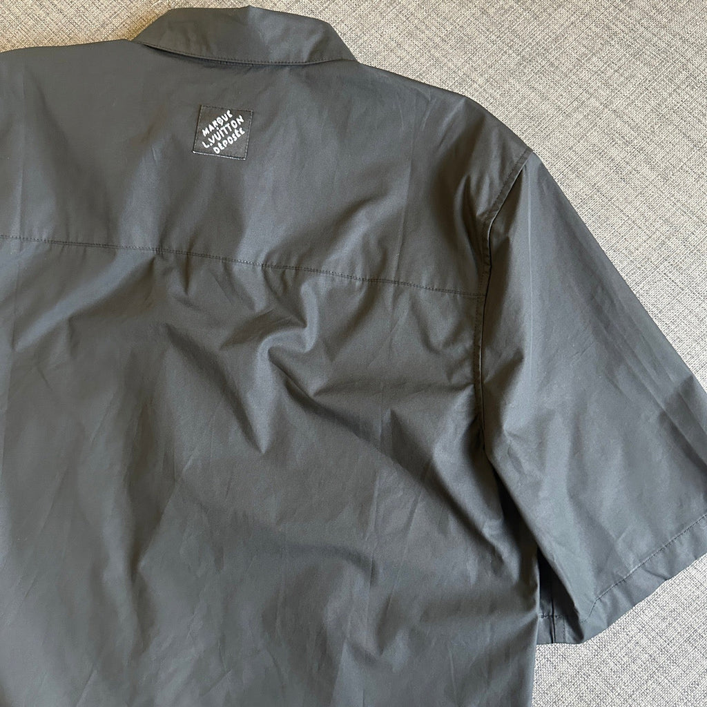 LV Embroidered short Sleeve Shirt