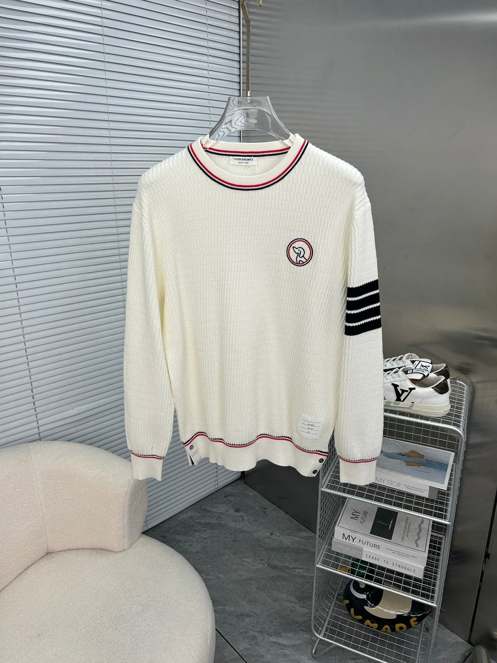 Tom Browne Men's Crew Neck Sweater