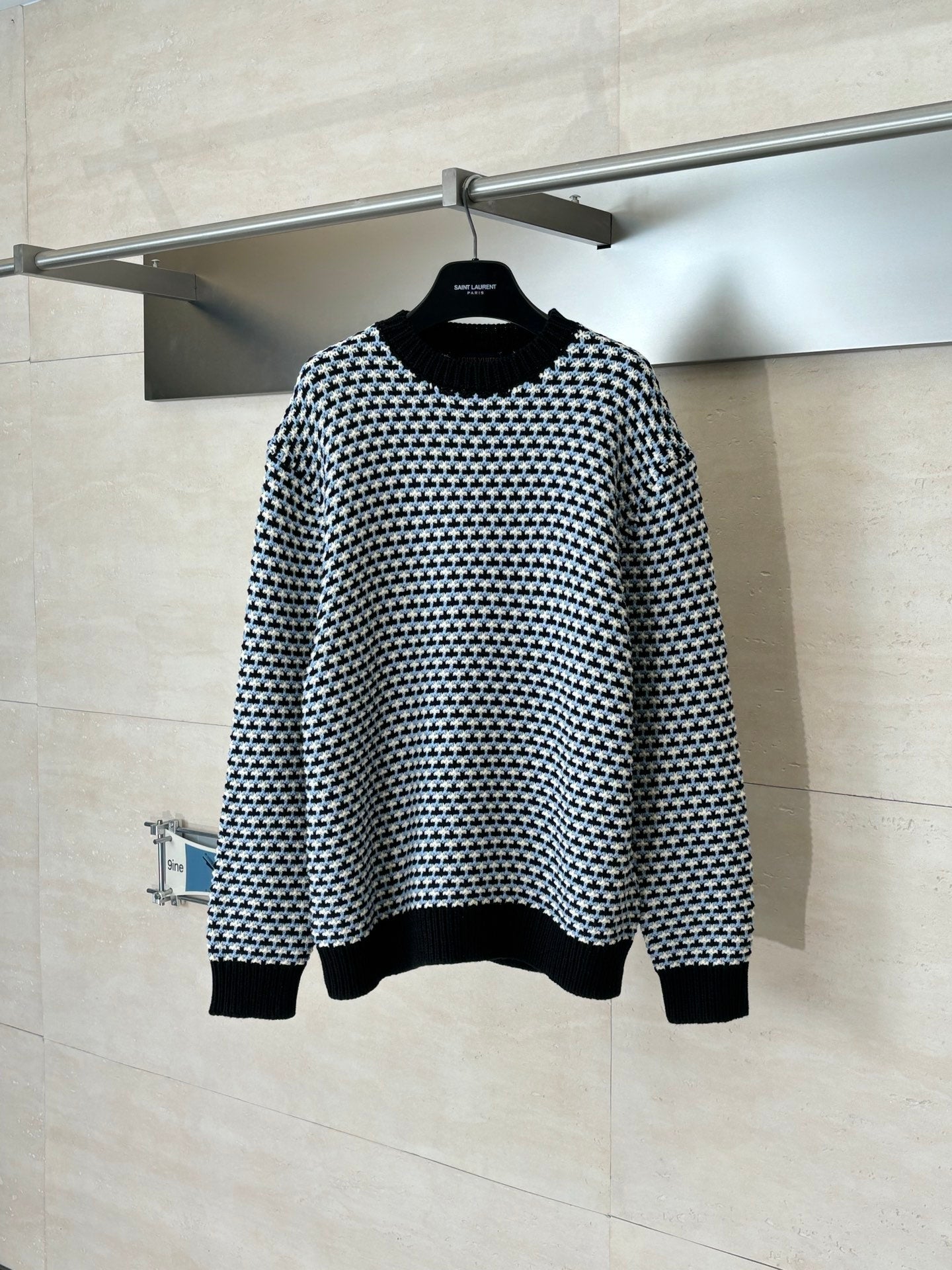 LV Houndstooth Color Knit Sweater