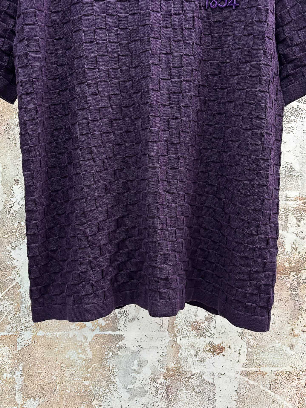 LV Black Jacquard Embroidered T-Shirt