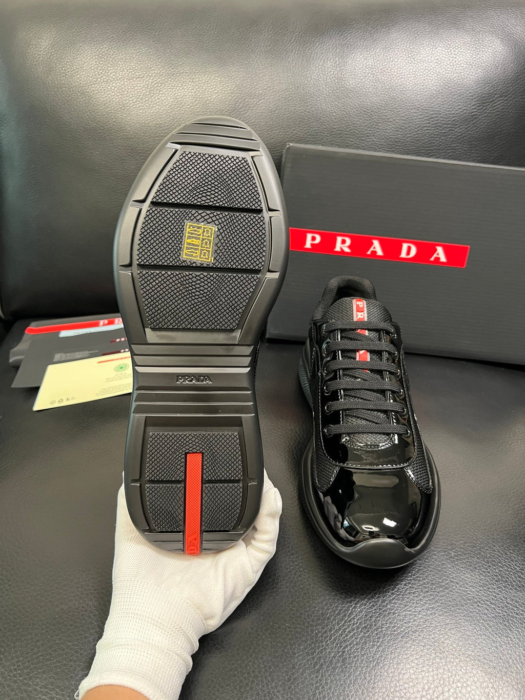 Prada Patent Leather American Cup