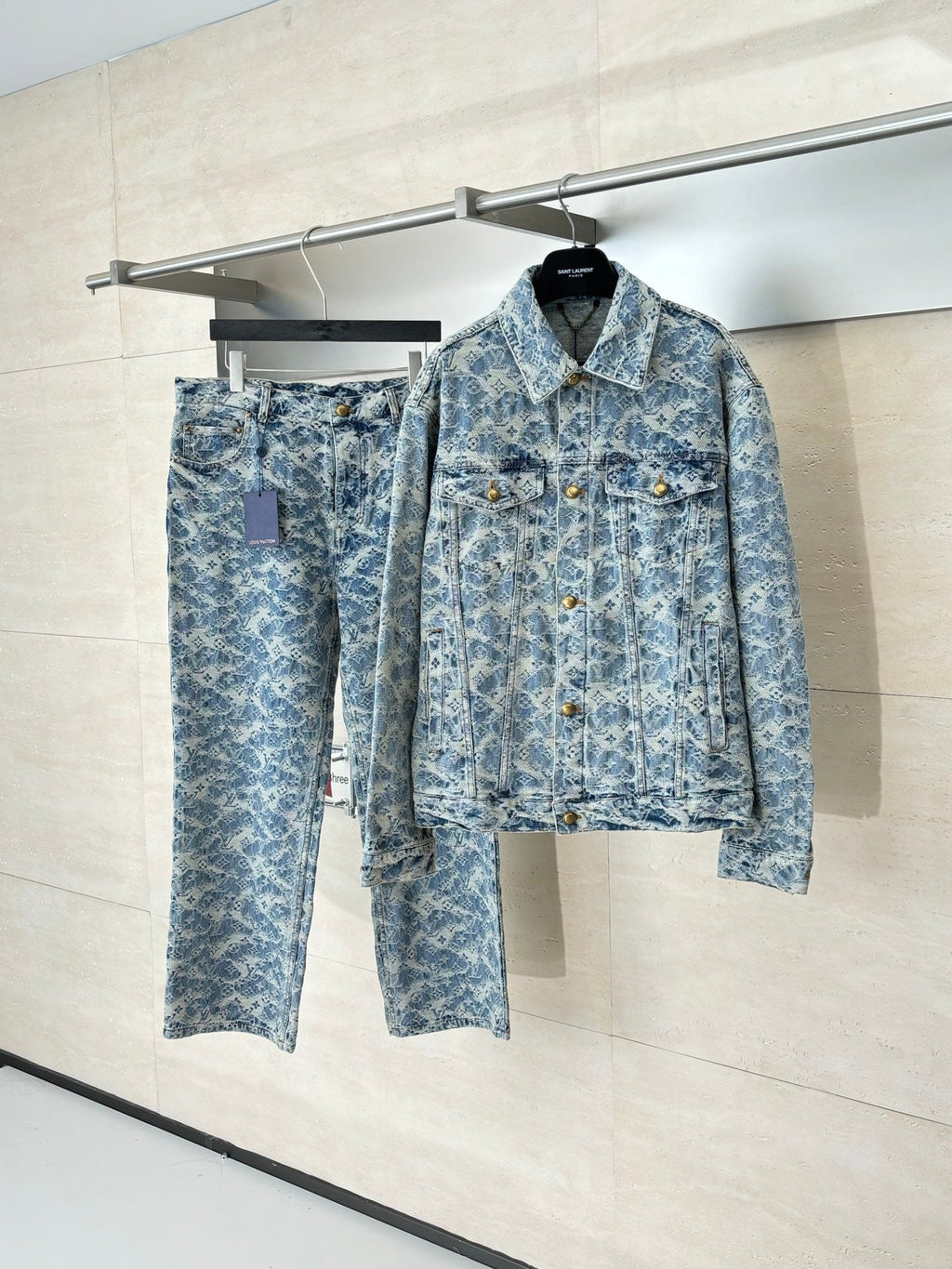 LV Monogram trucker denim Jacket/ pants