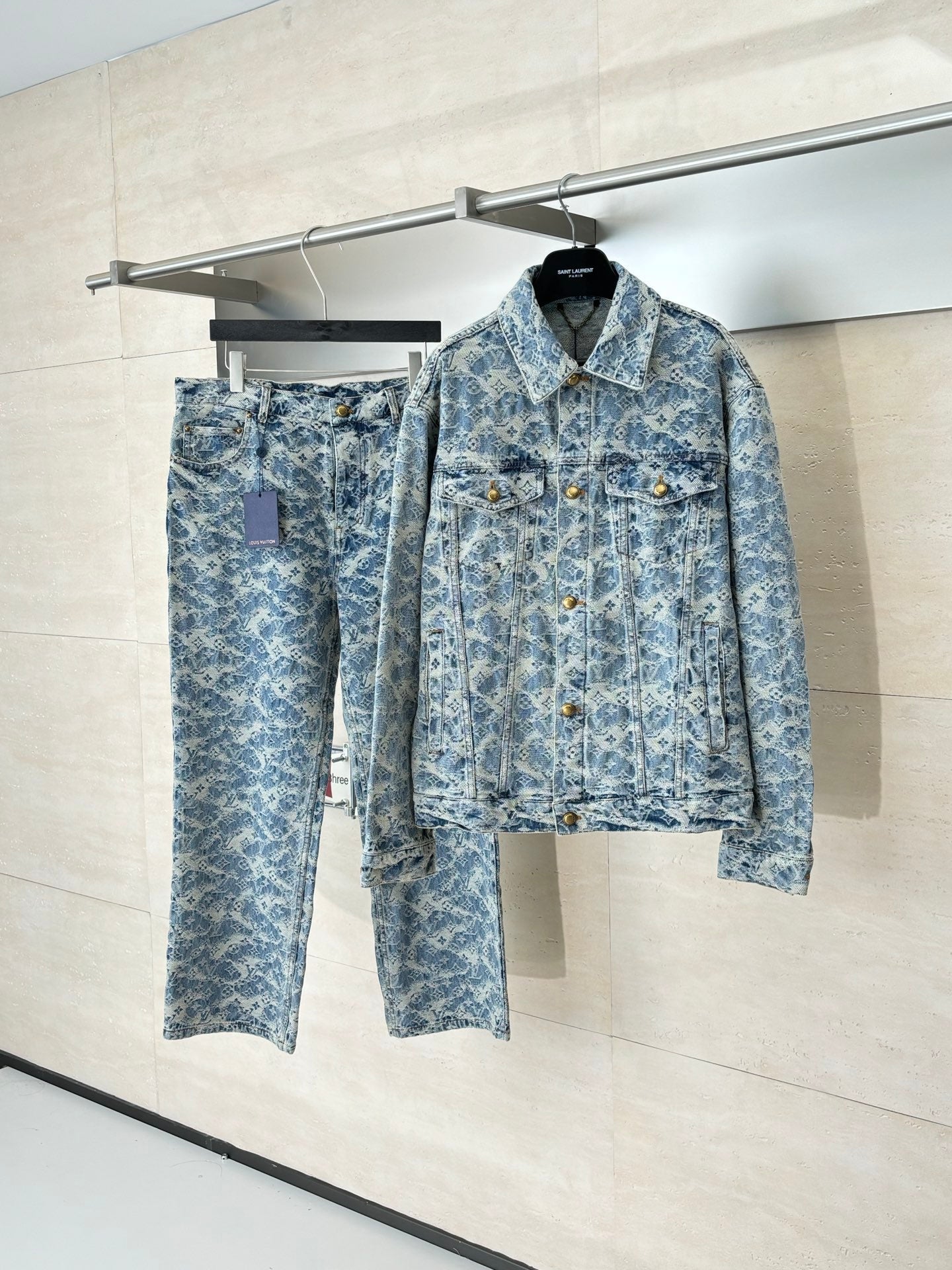 LV Monogram trucker denim Jacket/ pants