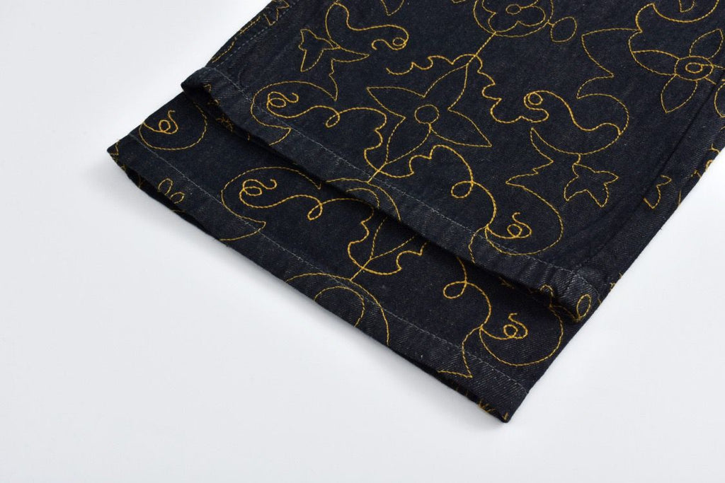 LV black and Gold Pants