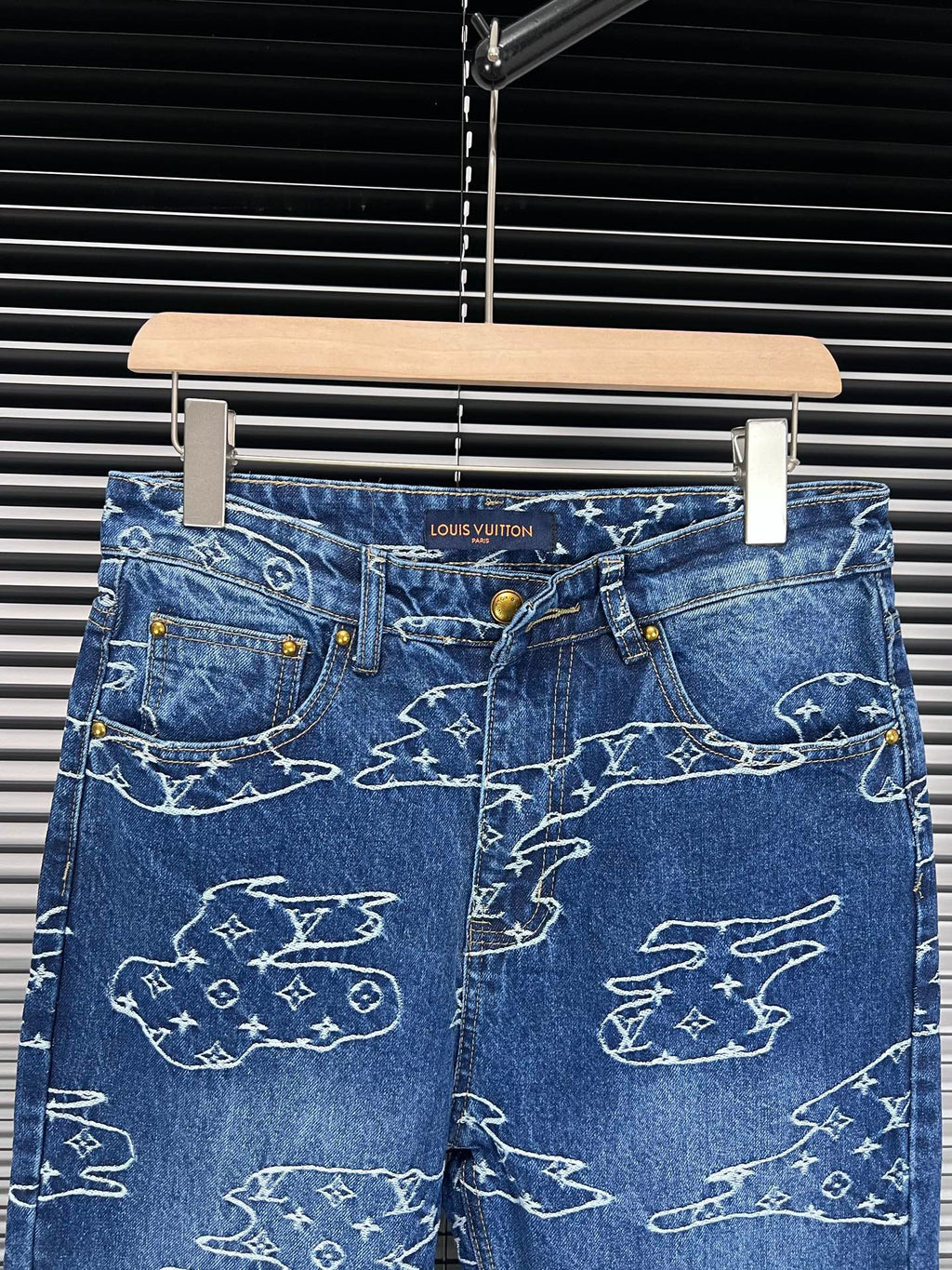 LV Cloud Jacquard Denim Jeans