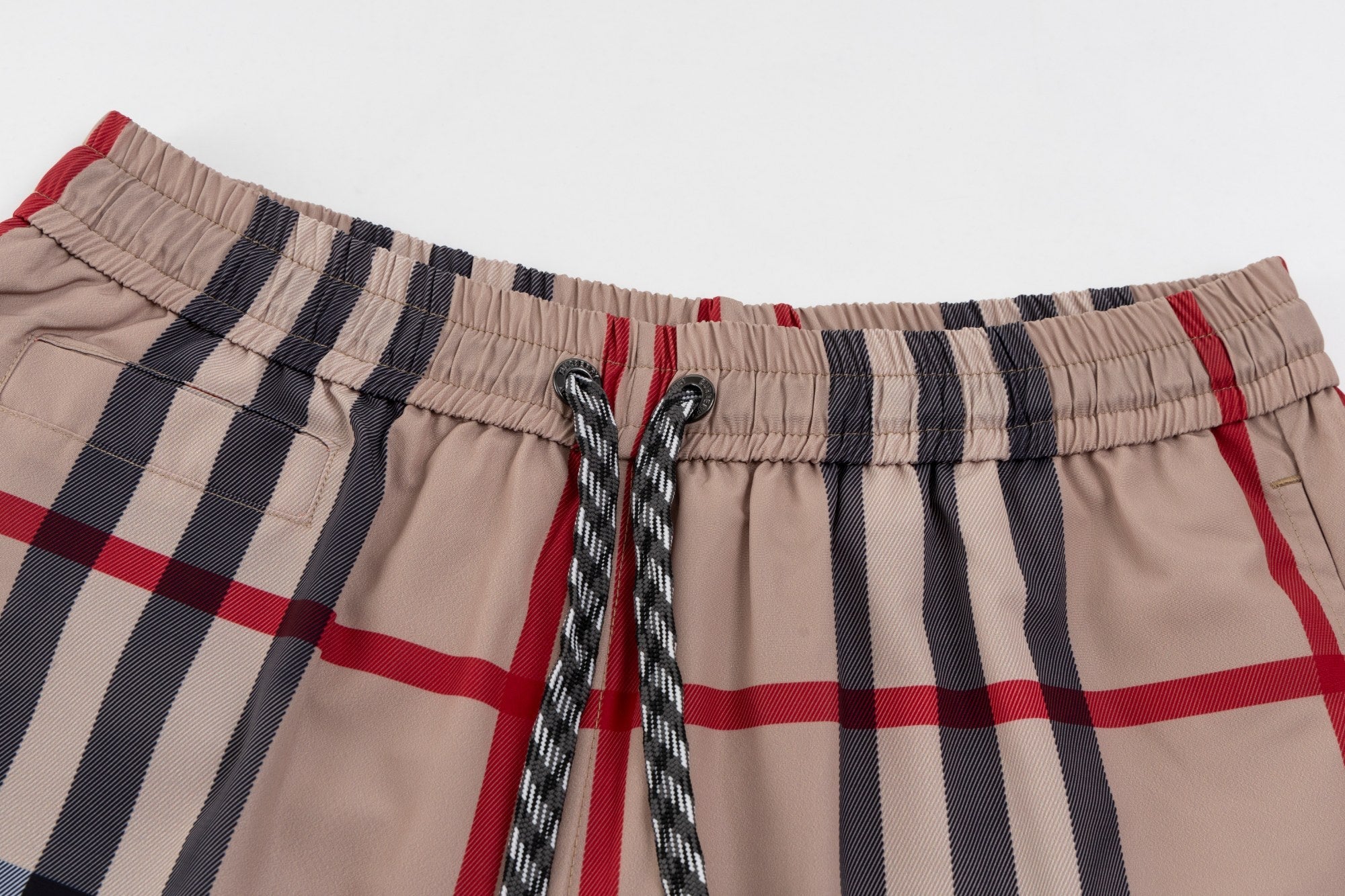 Burberry check beach shorts