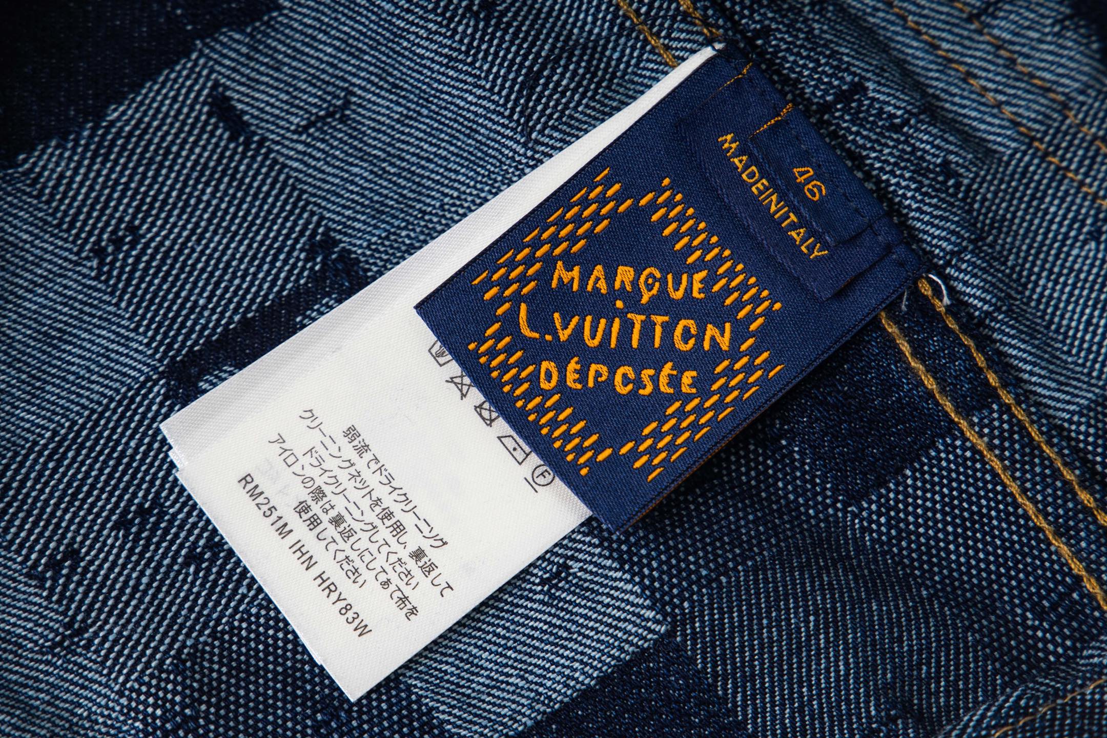 LV Denim Belted Jacket