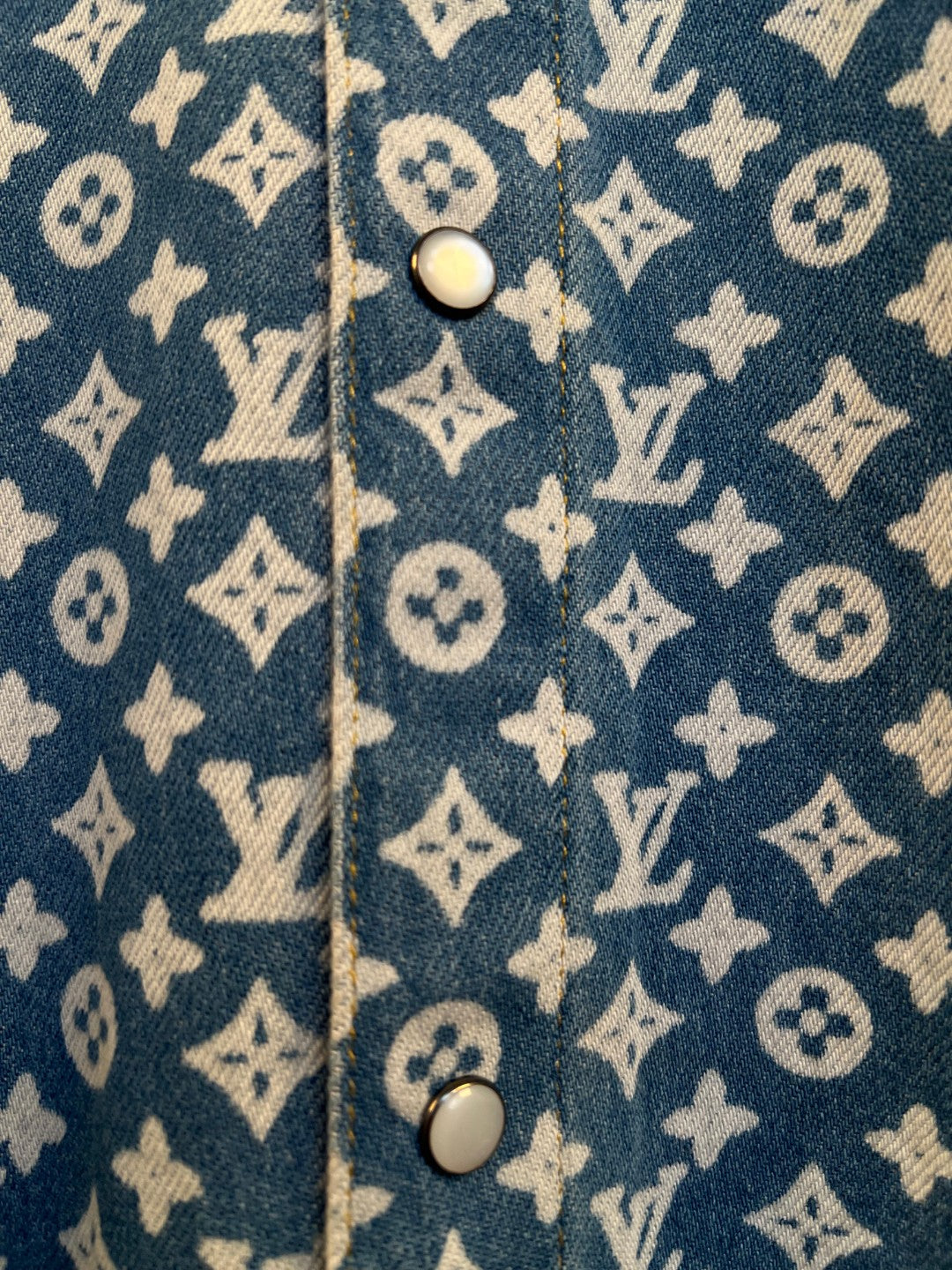 LV All-Over Monogram Denim Shirt Jacket