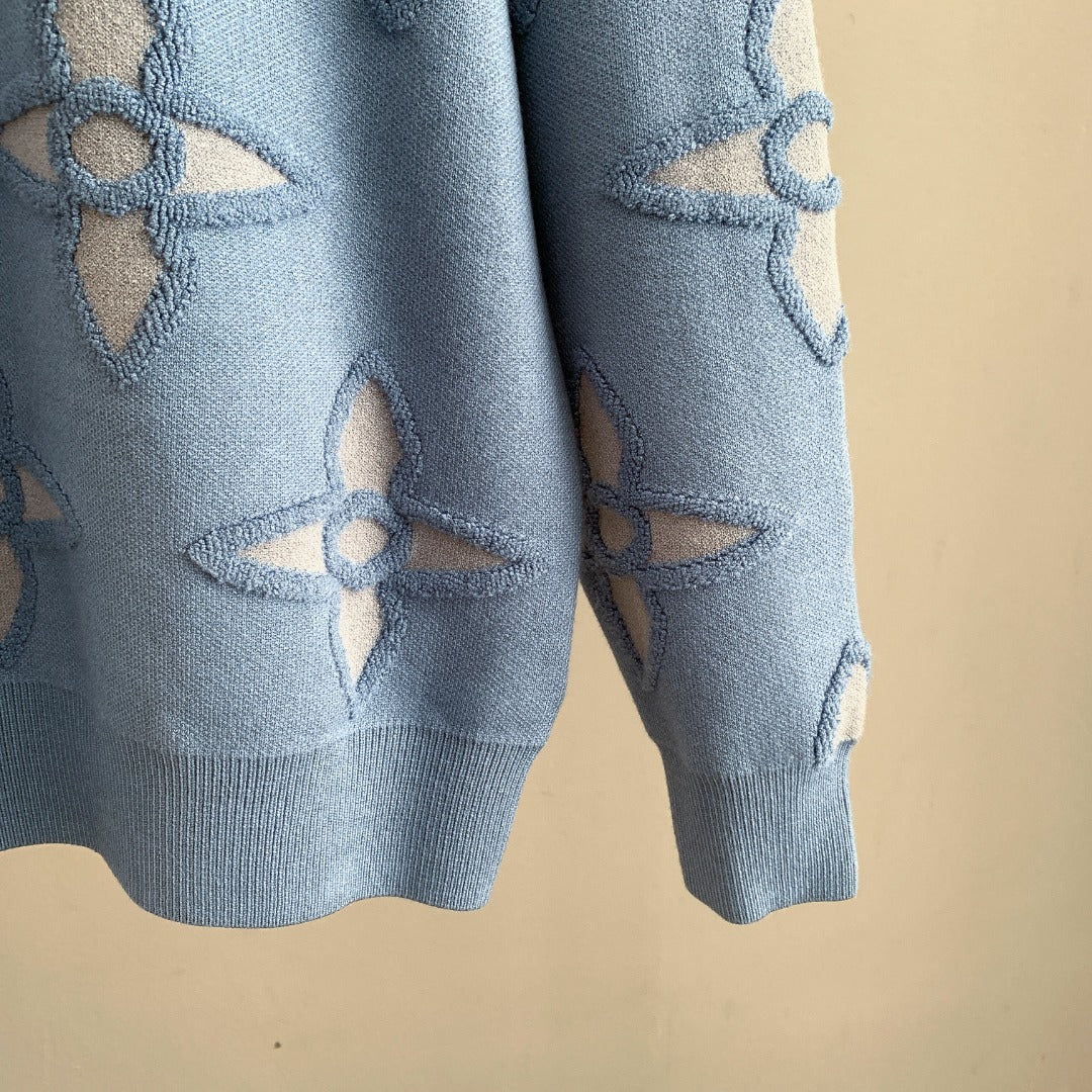 LV Jacquard Pullover Sweater