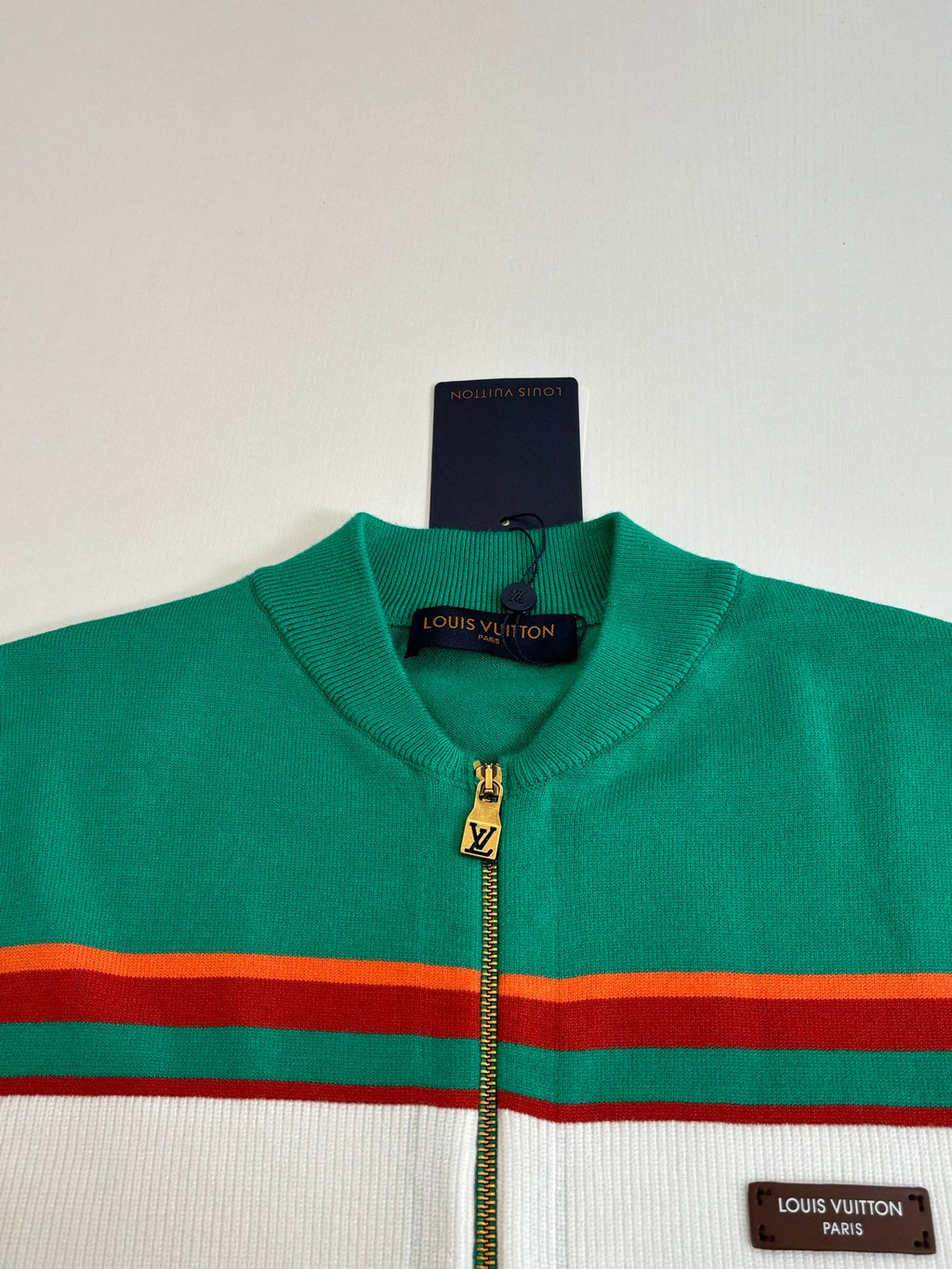 LV Cotton Blend Knit Zipper Jacket