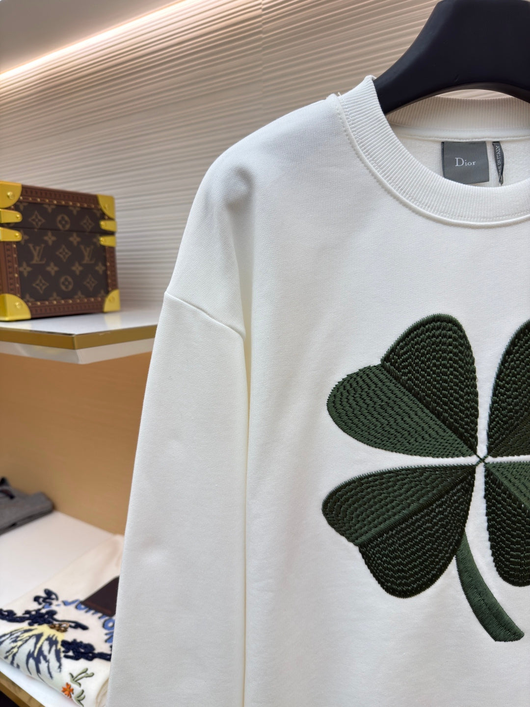 Dior Clover Crew Neck Sweatshirt