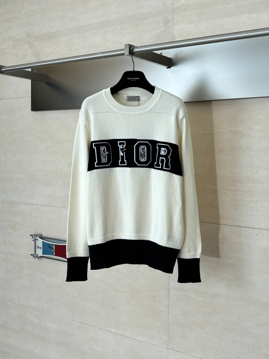 Dior Embroidered Wool Knit Sweater