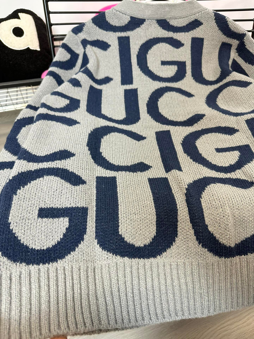 GG double print Cardigan Unisex