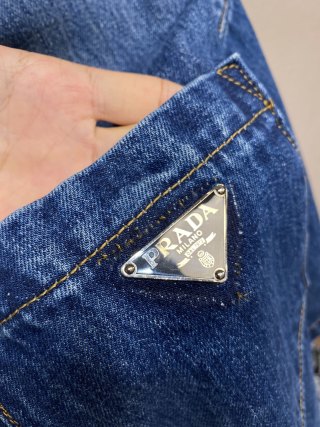 Prada Denim Shirt Sleeve Shirt