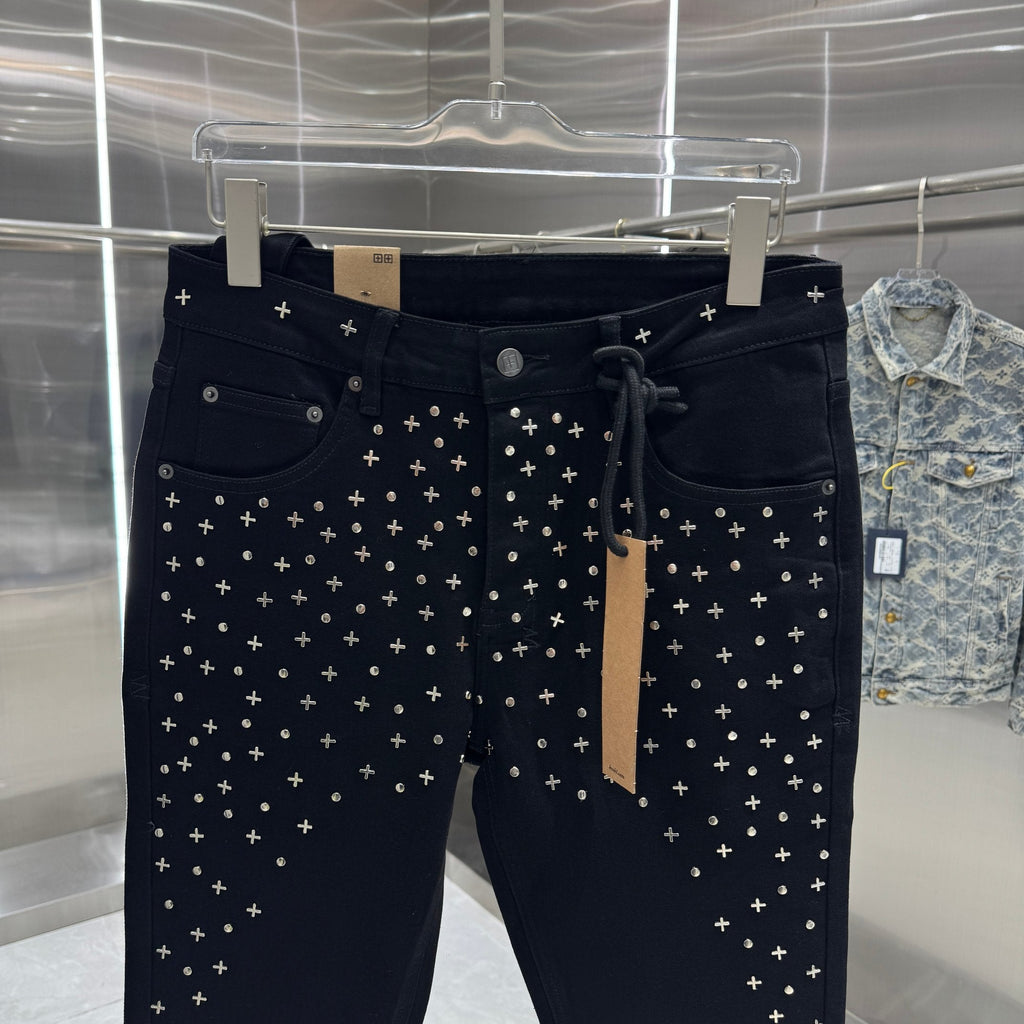 Ksubi Embroidered Fitted Jeans