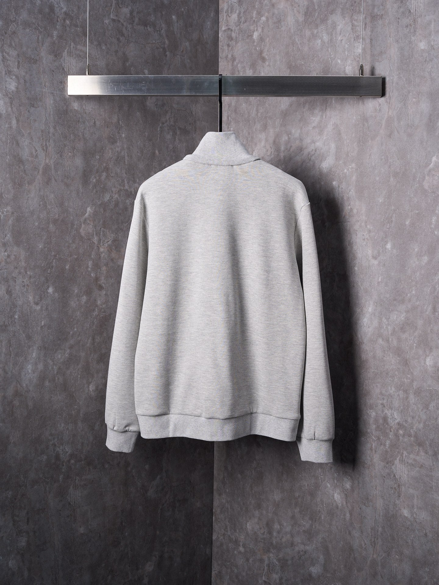 GG Knit Zipper Stand Collar Jacket