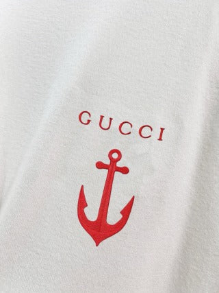 Gucci Crew Neck Embroidered T-Shirt