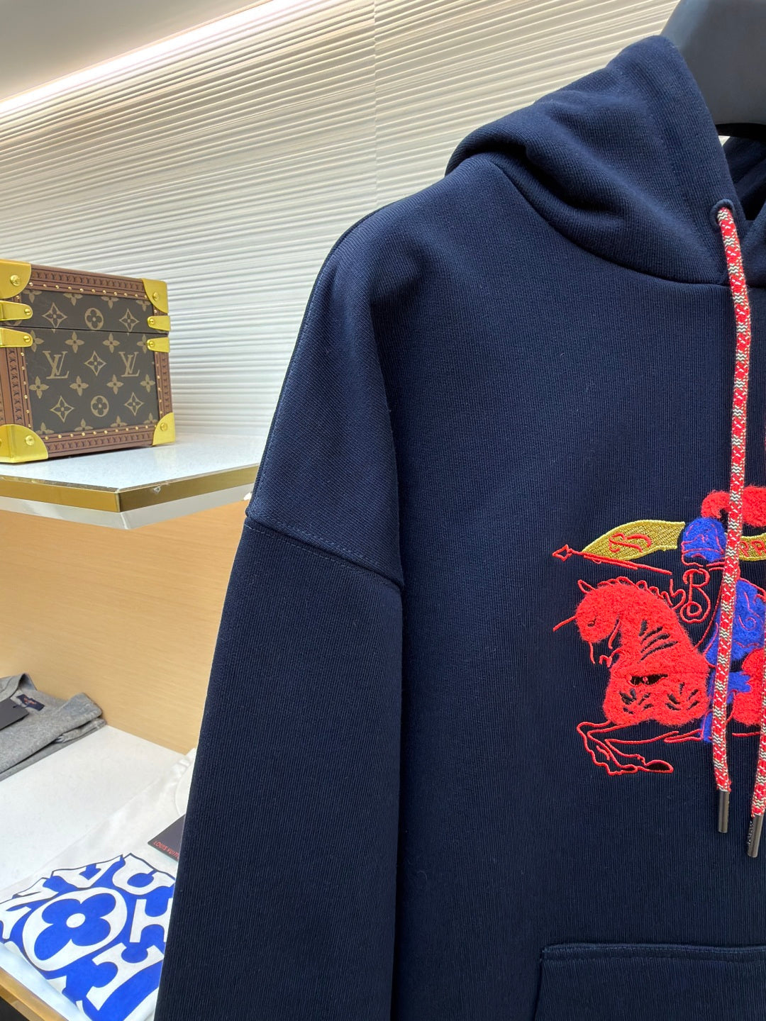 Burberry Fleece Embroidered Hoodie