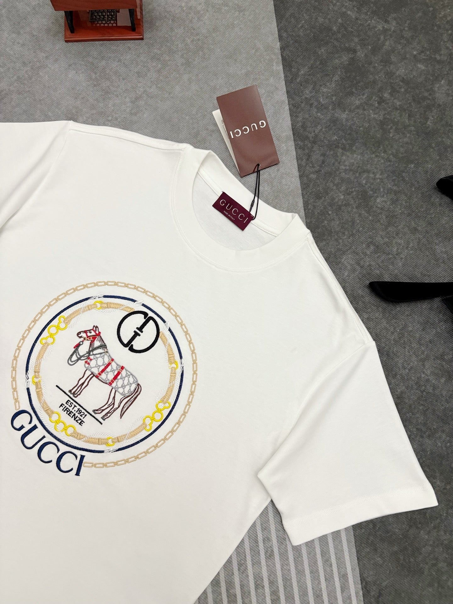 Gucci embroidered Cotton T-Shirt