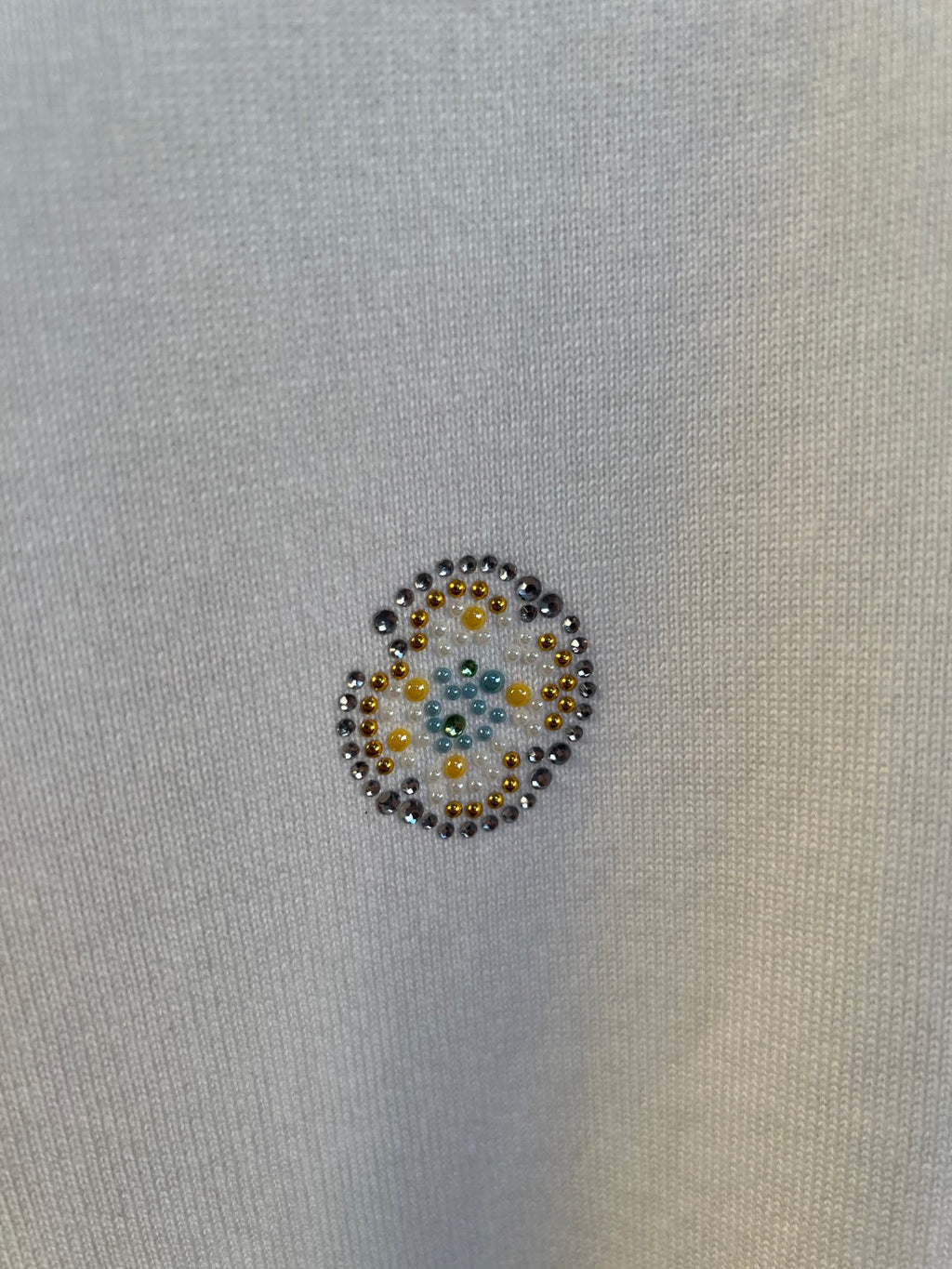 LV Diamond Knitted Short Sleeve T-shirt
