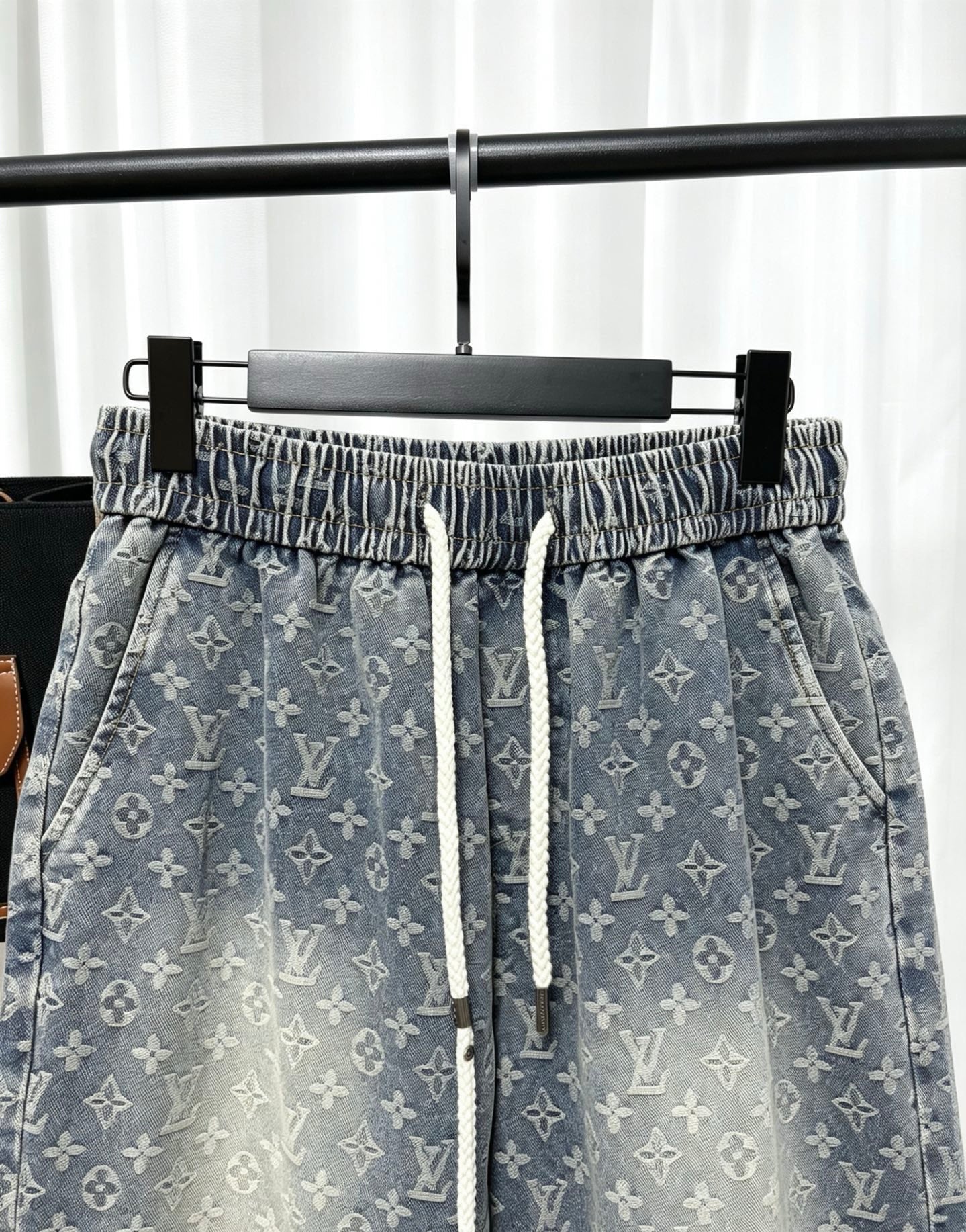 LV All-over Jacquard Denim Shorts
