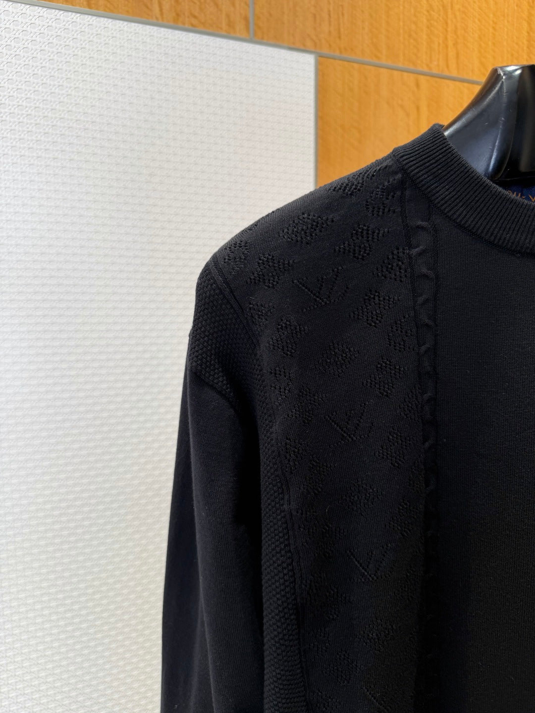 LV Jacquard Patchwork Kniy Sweater