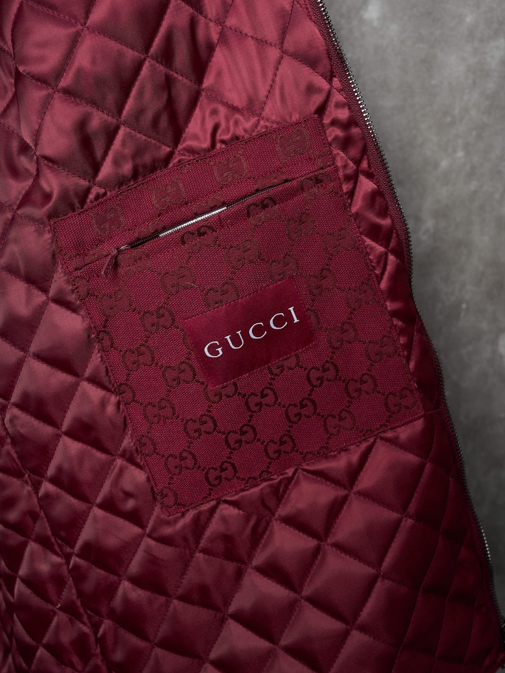 GG Jacquard Canvas Jacket with Chain Collar