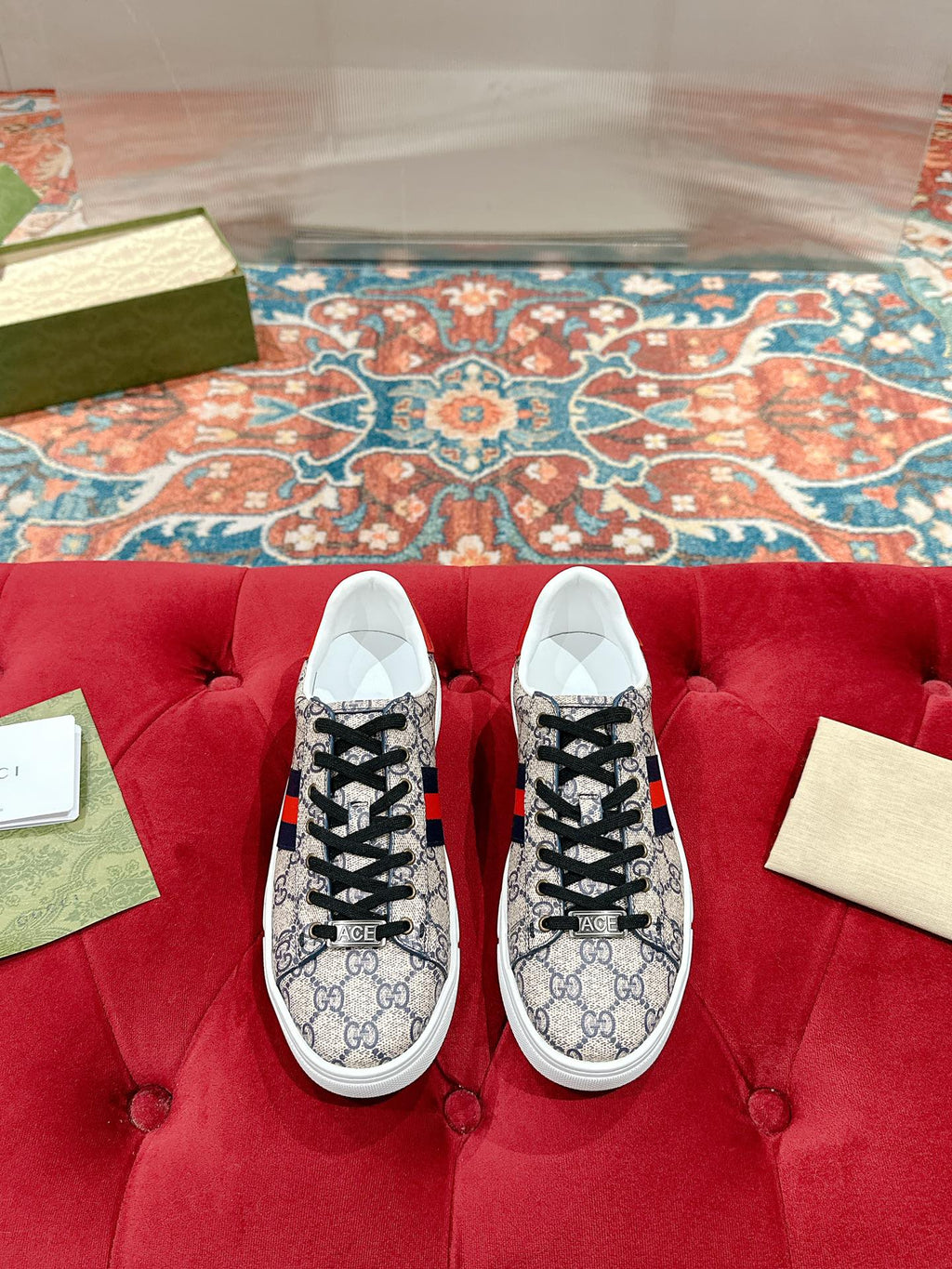 Men's GG Ace sneaker with Web