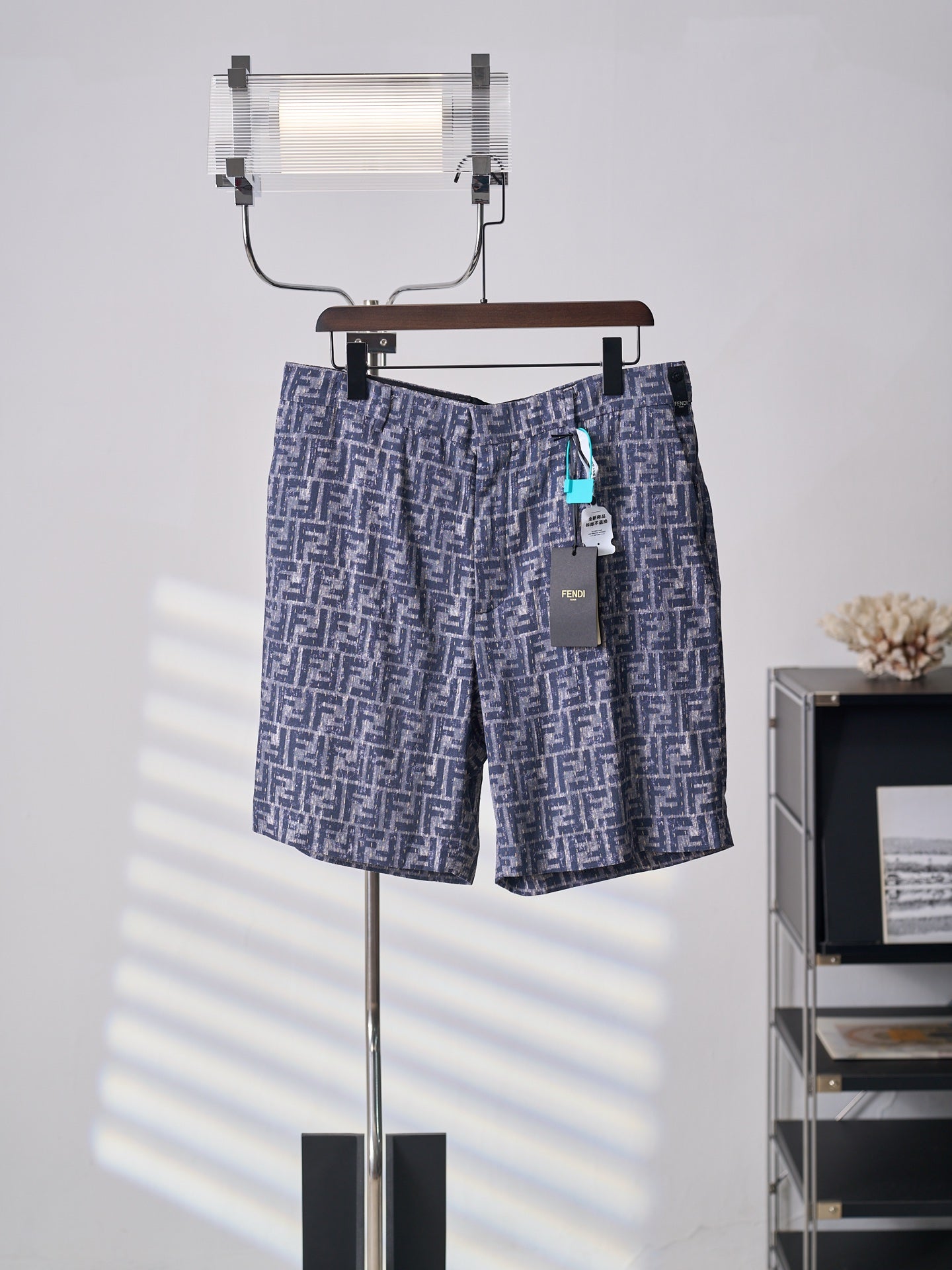 Fendi All-over FF Denim Shorts