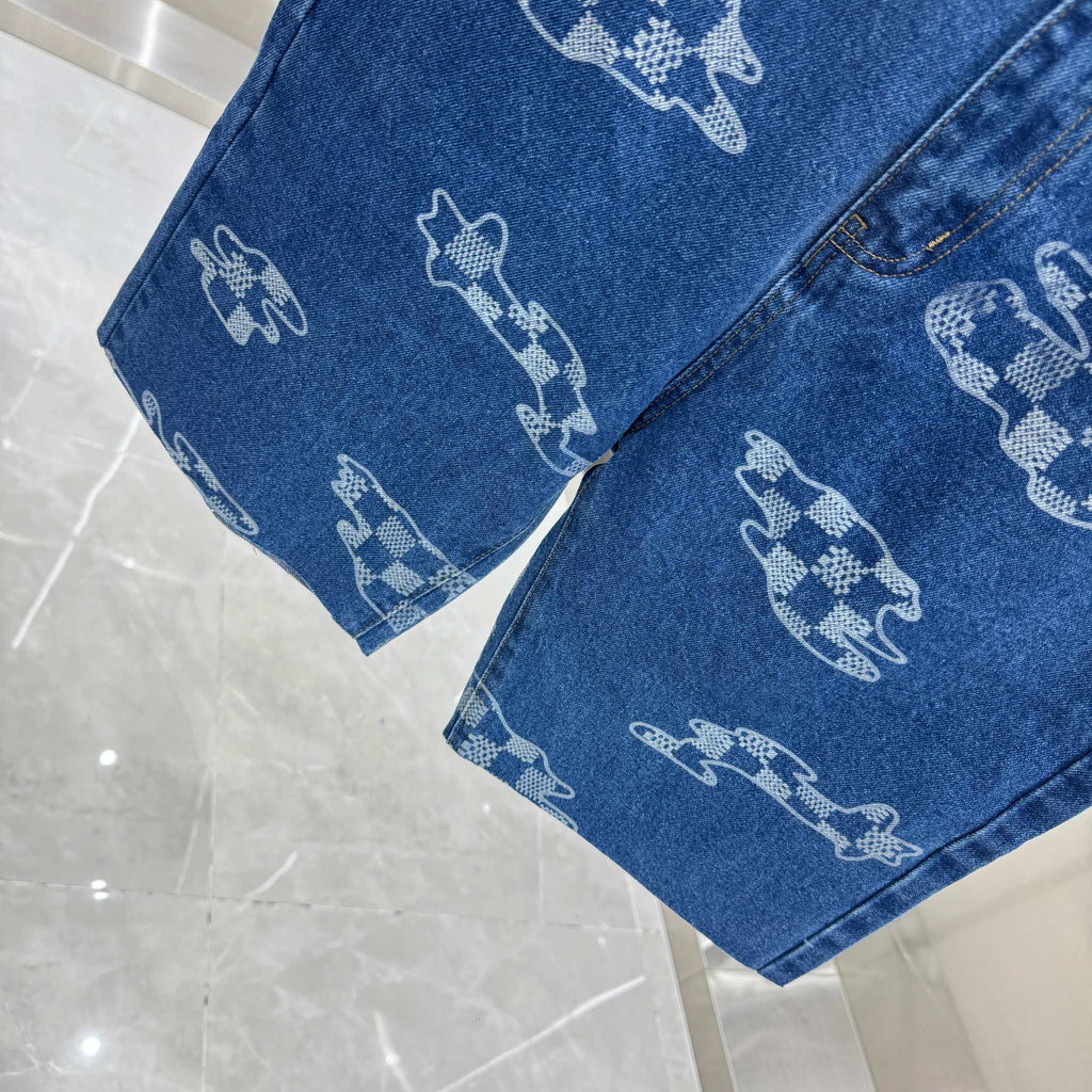 LV Denim Shorts