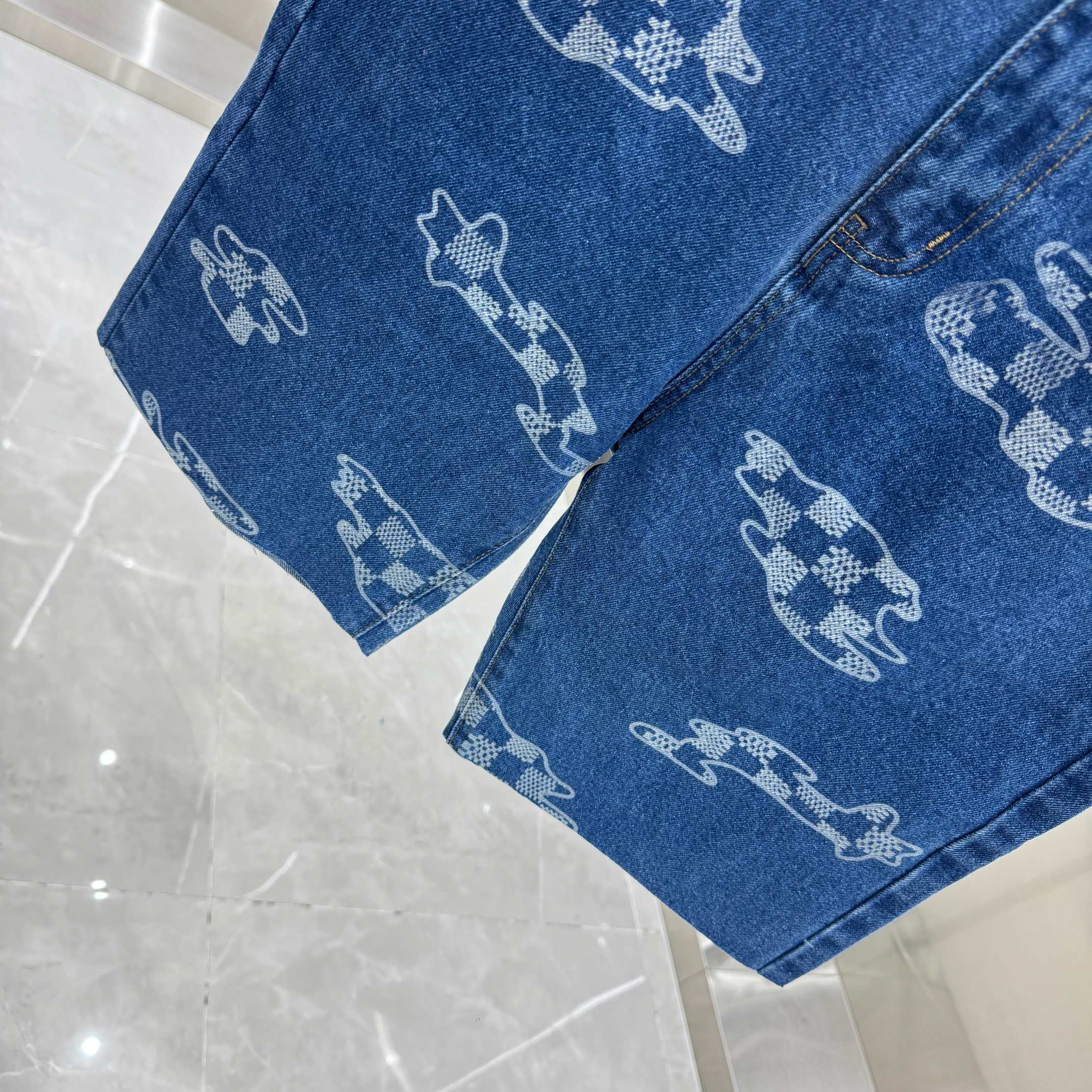 LV Denim Shorts