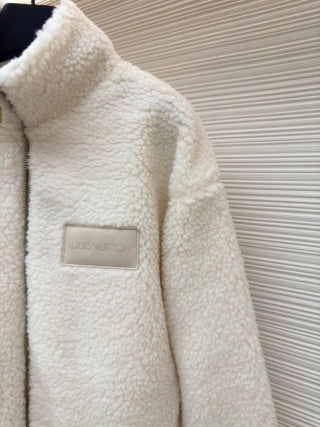 LV Knit Zip-Up Sweater