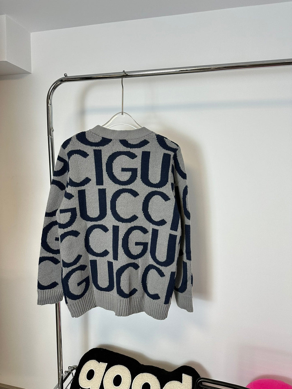 GG double print Cardigan Unisex